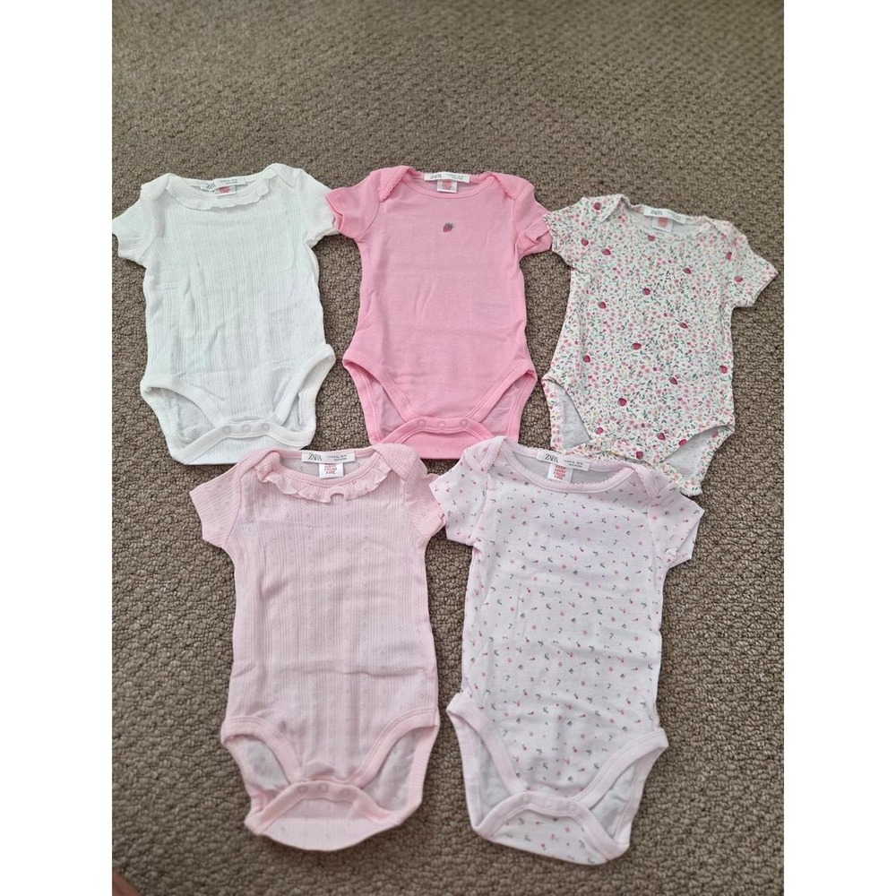 Zara baby girl bodysuit lot 1-3 mos
